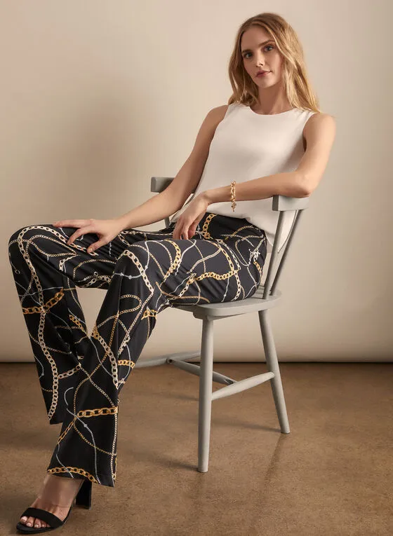 CHAIN PRINTED PANTS- 196335