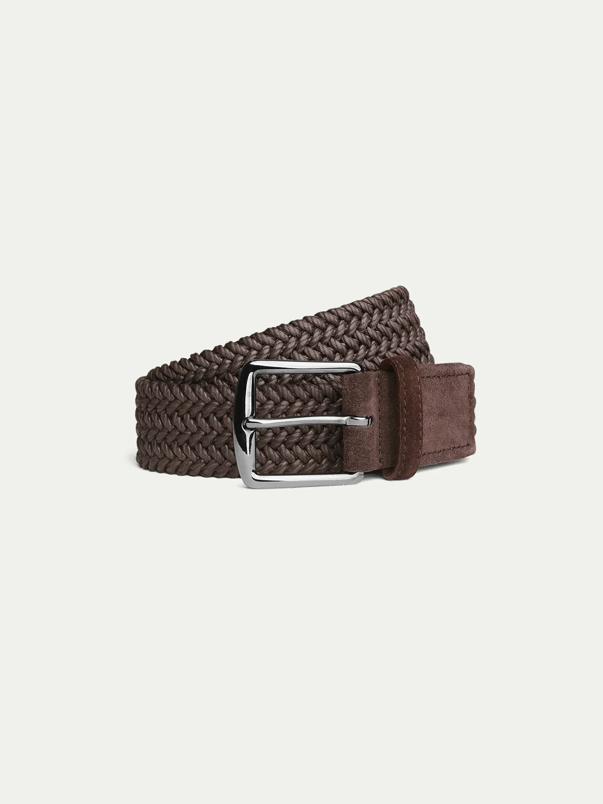 Chocolate Waxed Cotton Belt