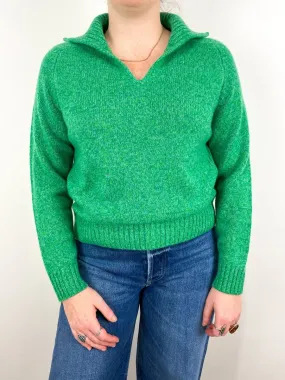 Collar Sweater in Kelly