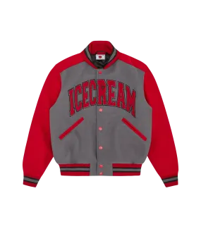 COLLEGE VARSITY JACKET - RED