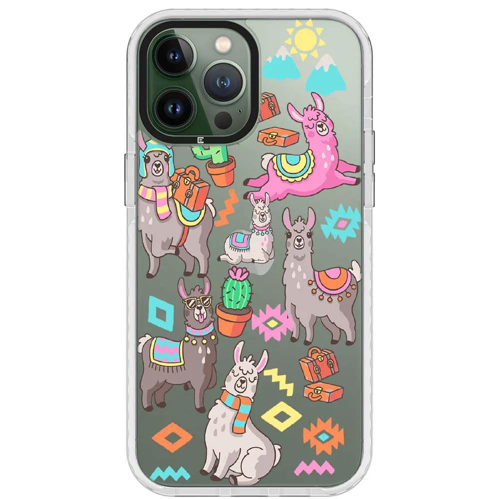 Colorful Alpaca iPhone Case