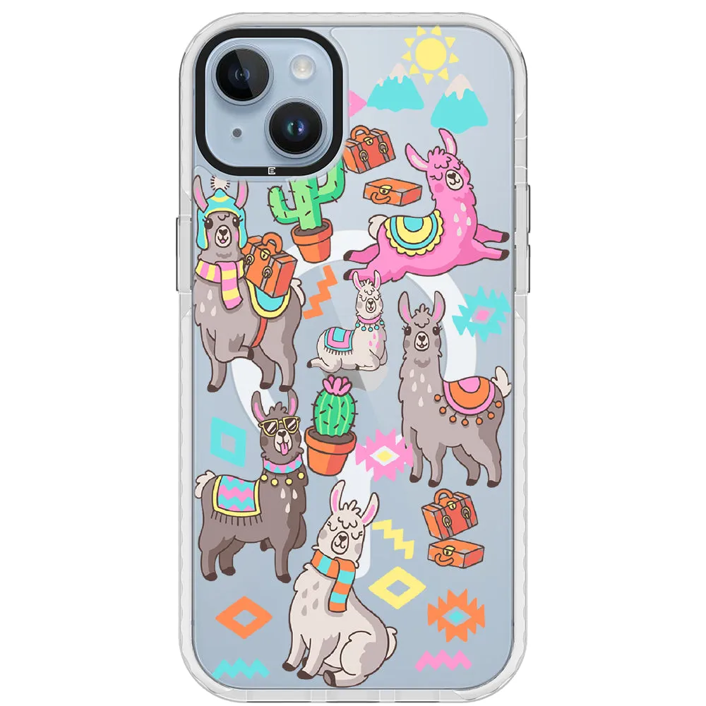 Colorful Alpaca iPhone Case