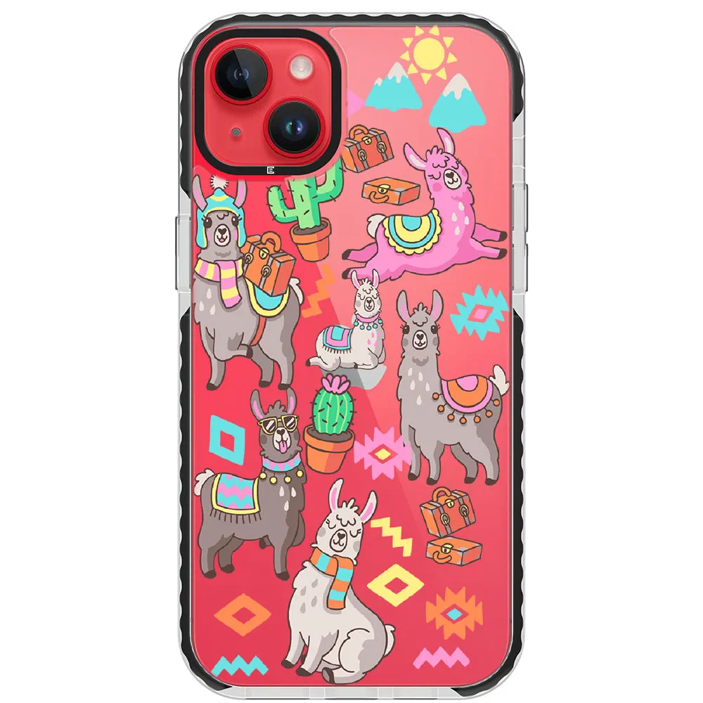 Colorful Alpaca iPhone Case