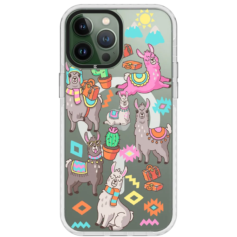 Colorful Alpaca iPhone Case