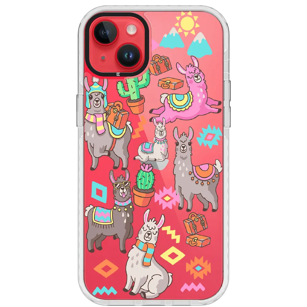 Colorful Alpaca iPhone Case