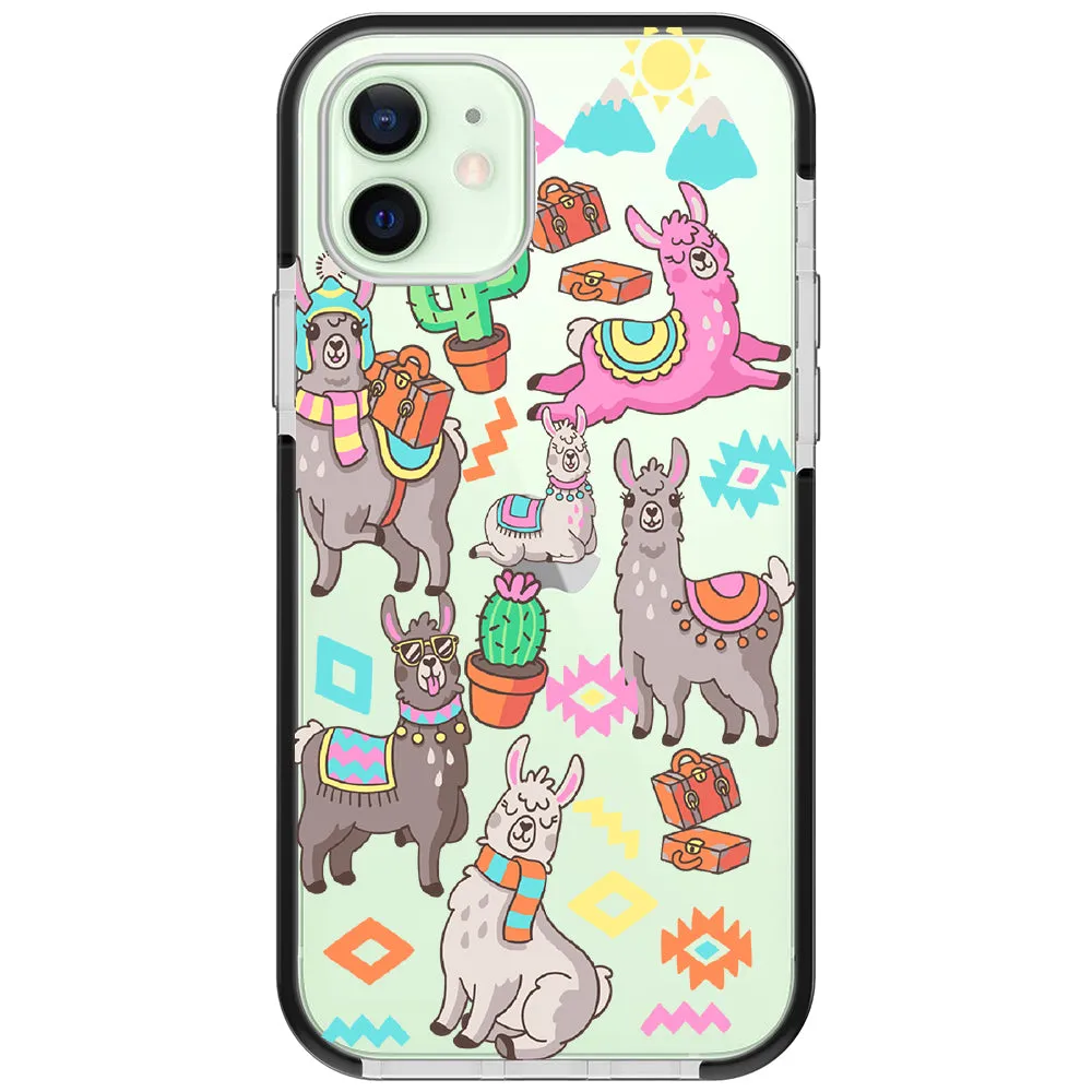 Colorful Alpaca iPhone Case