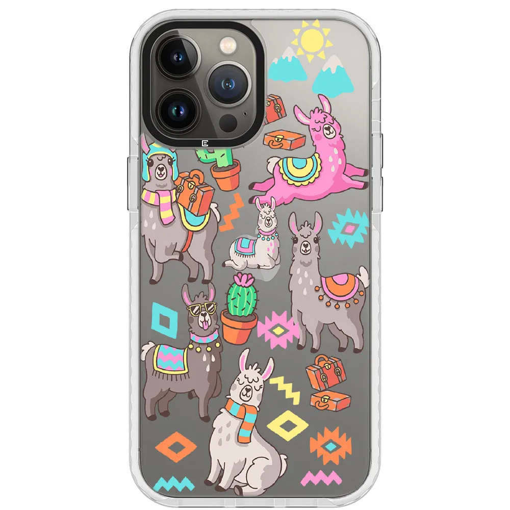 Colorful Alpaca iPhone Case