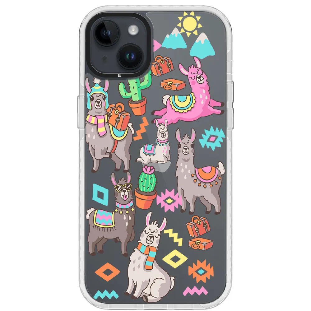 Colorful Alpaca iPhone Case