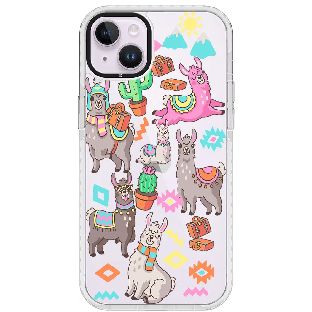 Colorful Alpaca iPhone Case