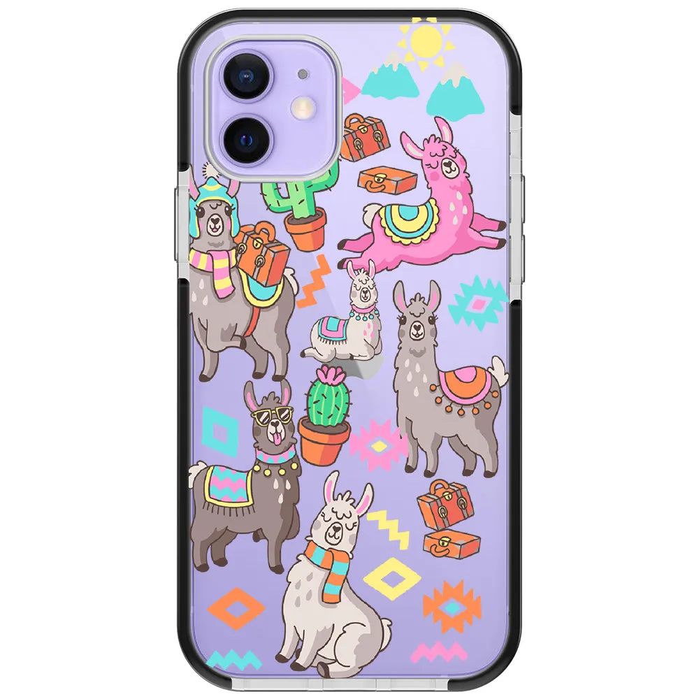 Colorful Alpaca iPhone Case