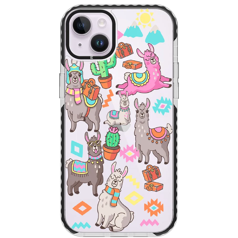 Colorful Alpaca iPhone Case