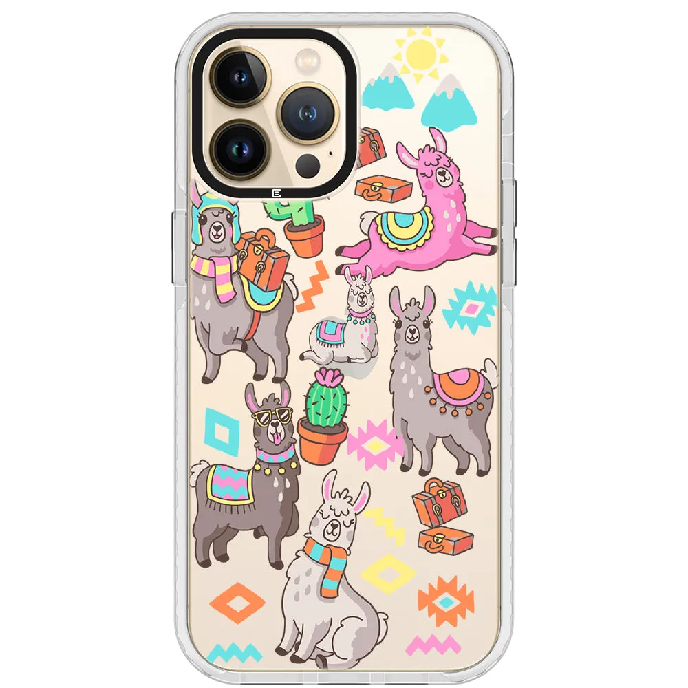 Colorful Alpaca iPhone Case