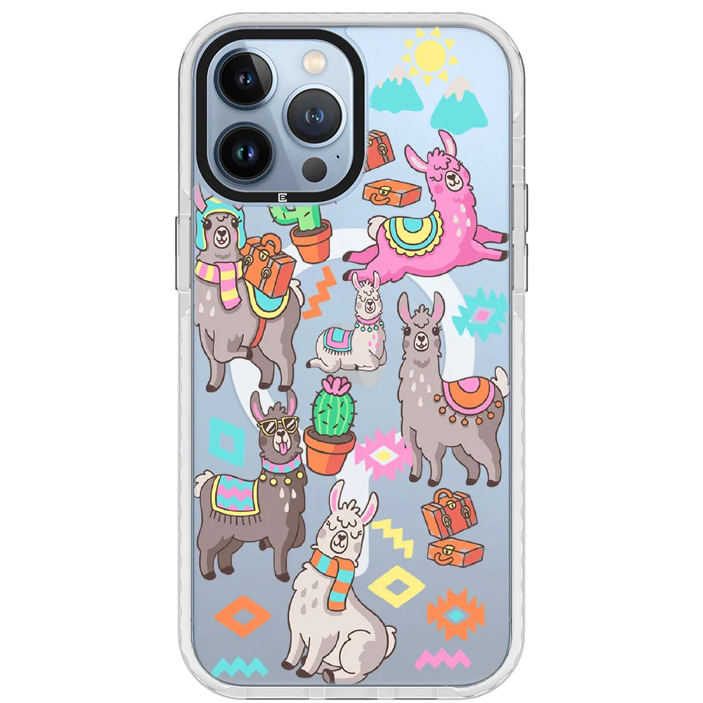 Colorful Alpaca iPhone Case