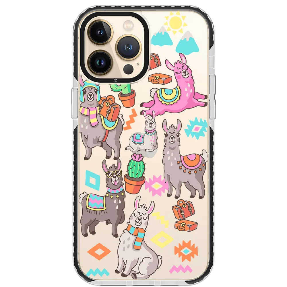 Colorful Alpaca iPhone Case