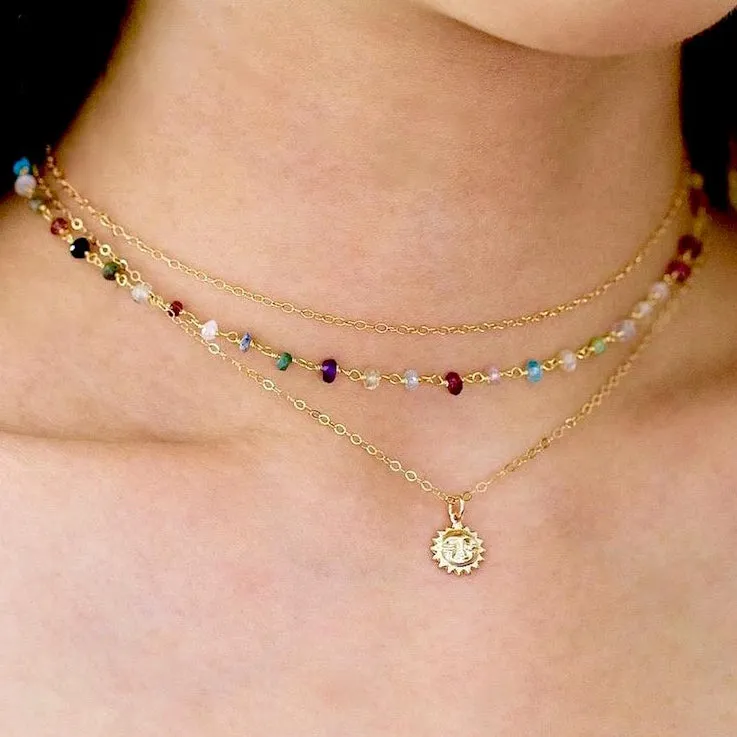 Colorful Gemstone Choker