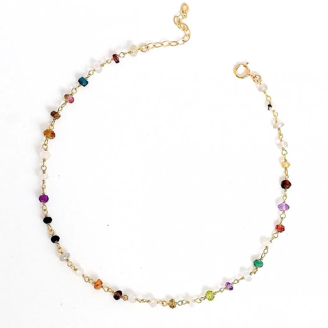 Colorful Gemstone Choker