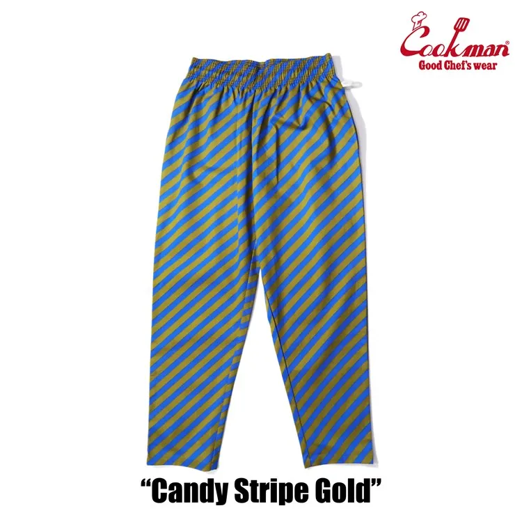 Cookman Chef Pants - Candy Stripe : Gold