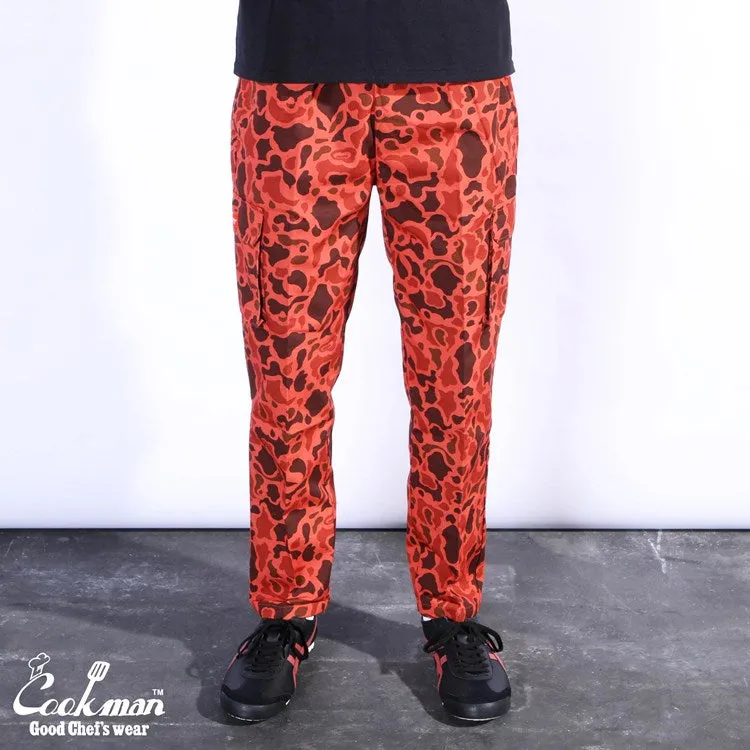 Cookman Chef Pants Cargo - Ripstop : Duck Hunter Camo Red