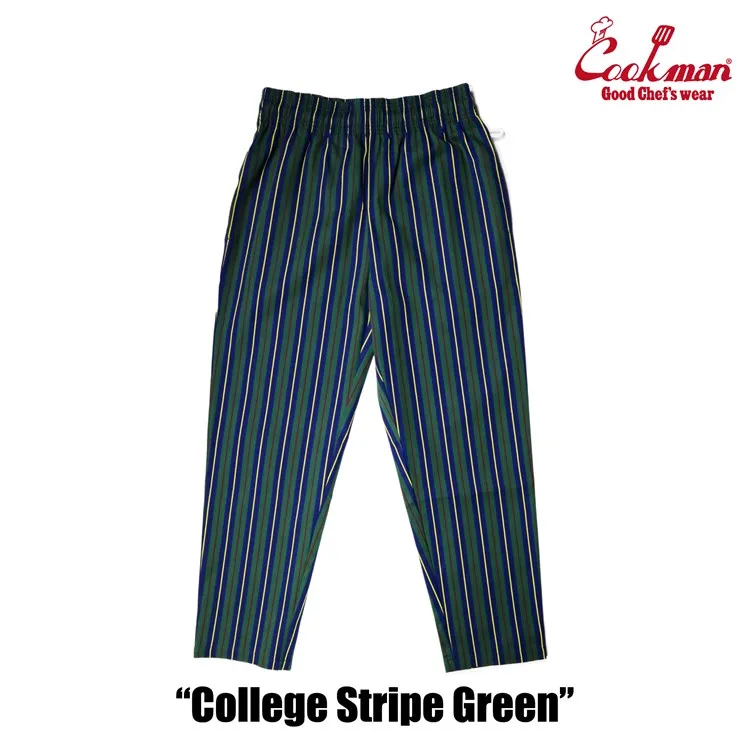 Cookman Chef Pants - College Stripe Green