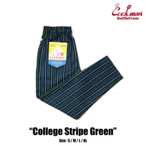 Cookman Chef Pants - College Stripe Green