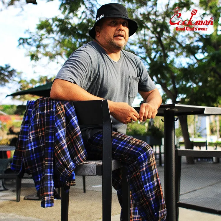 Cookman Chef Pants - Woolmix Tartan : Scottish Navy