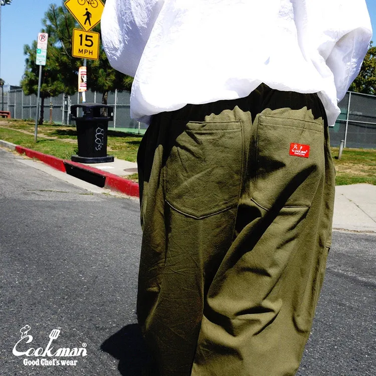 Cookman Harvest Pants Cropped Canvas - Olive