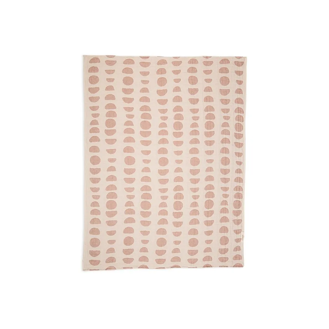 Copper Moon Phase Jacquard Blanket