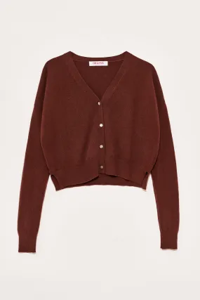 Cropped Cashmere Cardigan