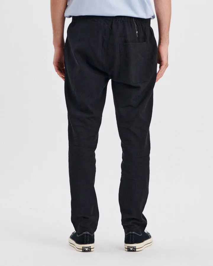 Cruiser Linen Pant - Black