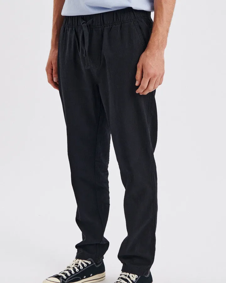 Cruiser Linen Pant - Black