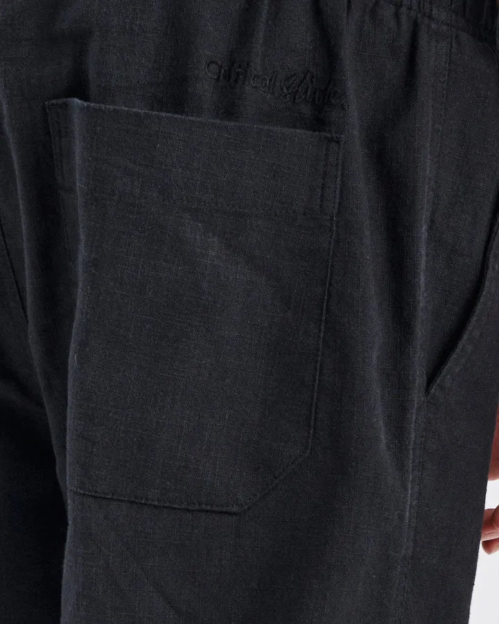 Cruiser Linen Pant - Black