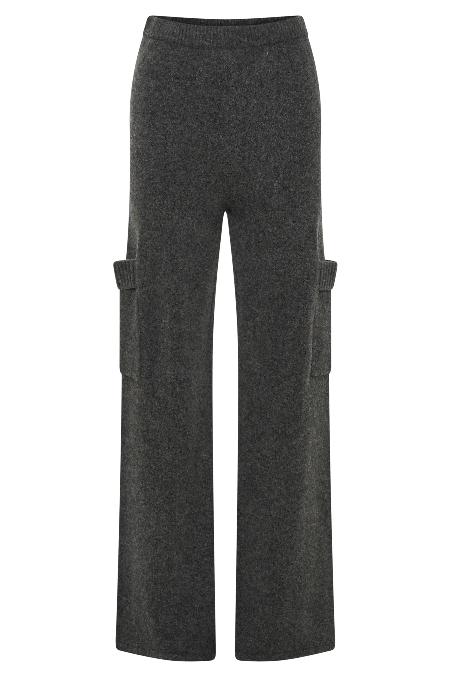 Darius Knit Pants With Pockets - Charcoal Marle