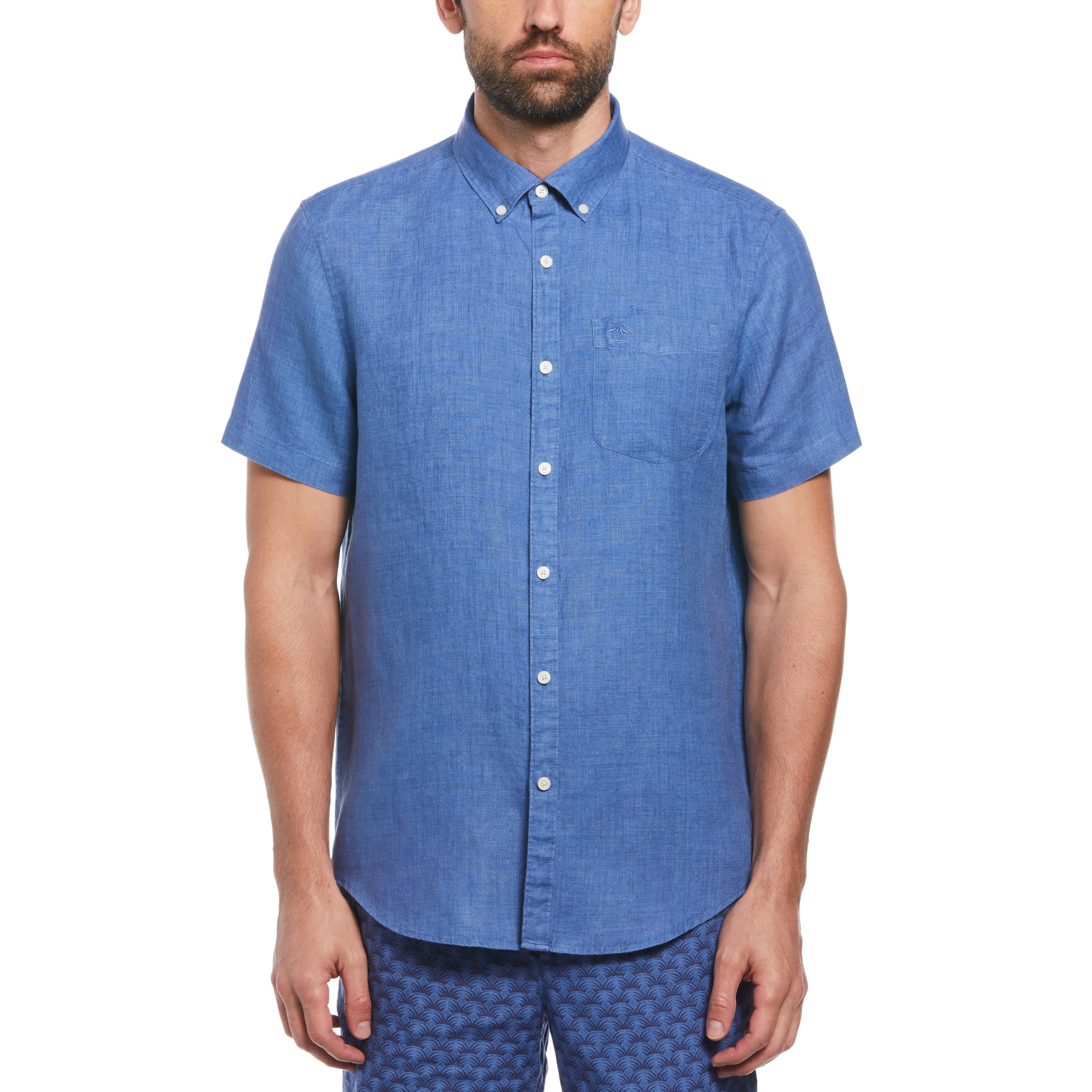 Delave Linen Button-Down Shirt