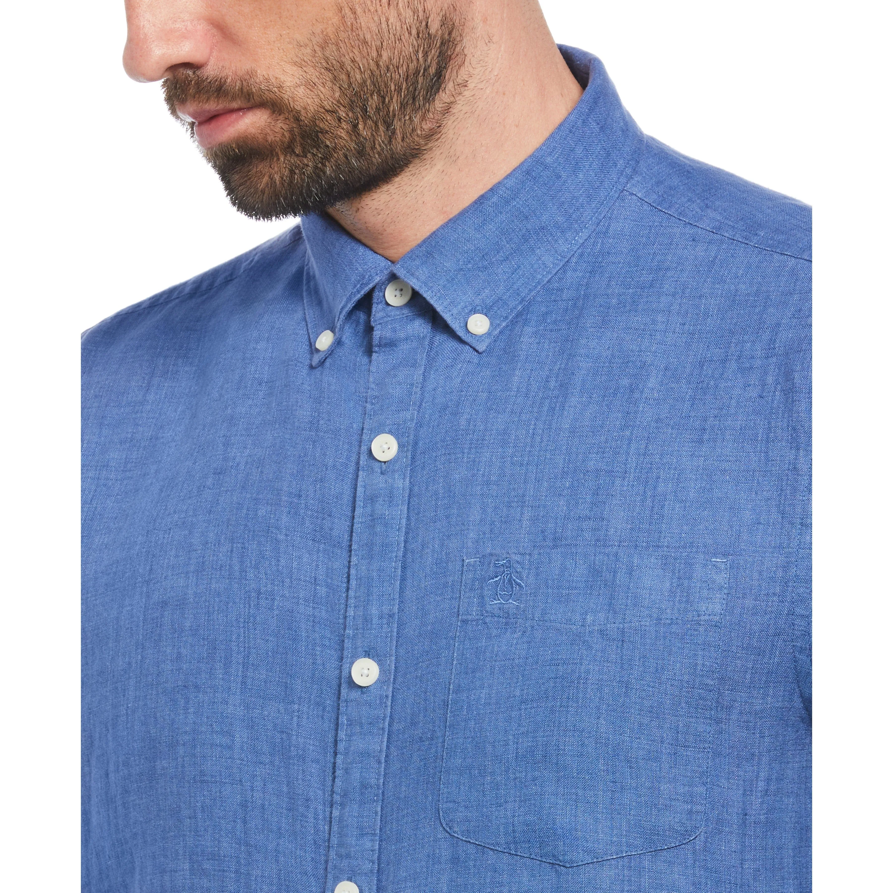 Delave Linen Button-Down Shirt