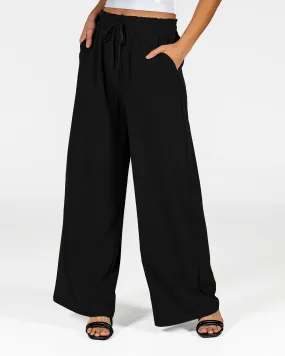 Destination Drawstring Pants (Multi-Length) - Black