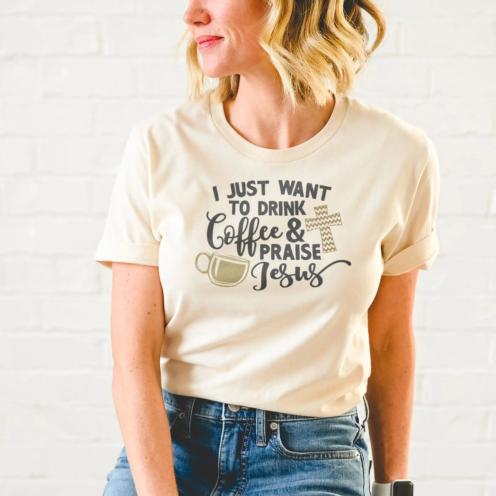 Drink Coffee & Praise Jesus Tee