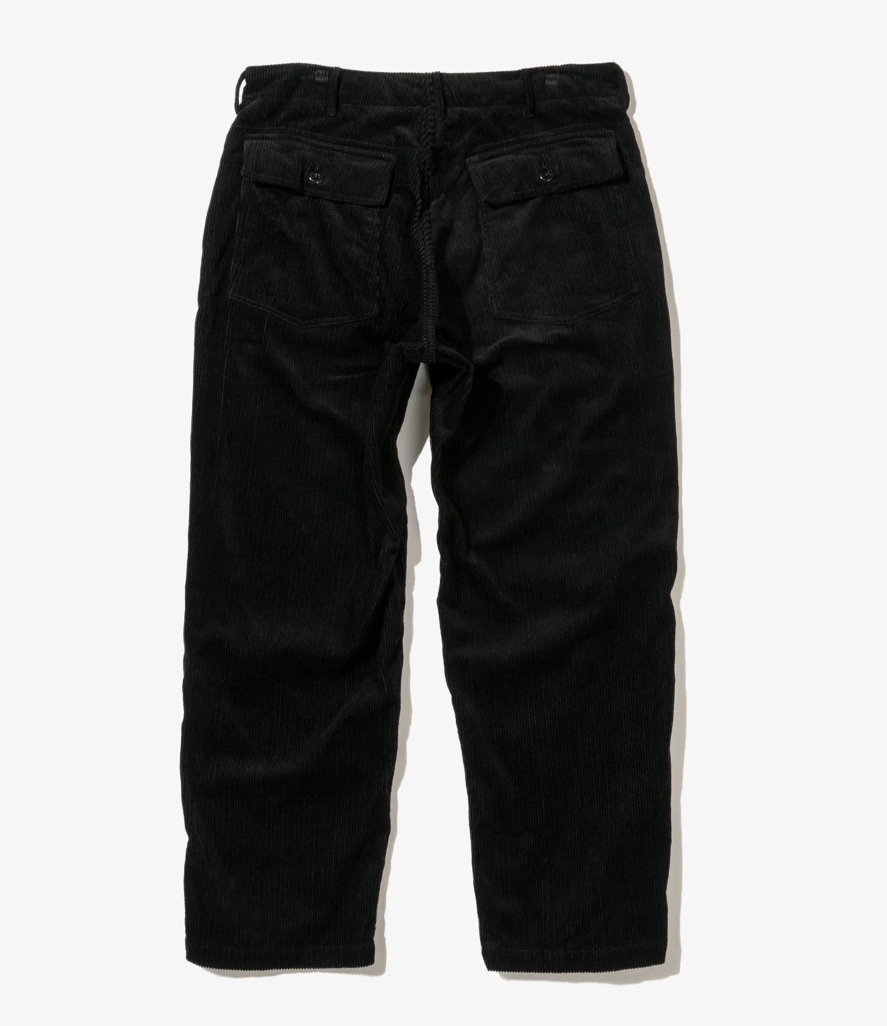 Engineered Garments Black 8W Corduroy Cotton Fatigue Pants