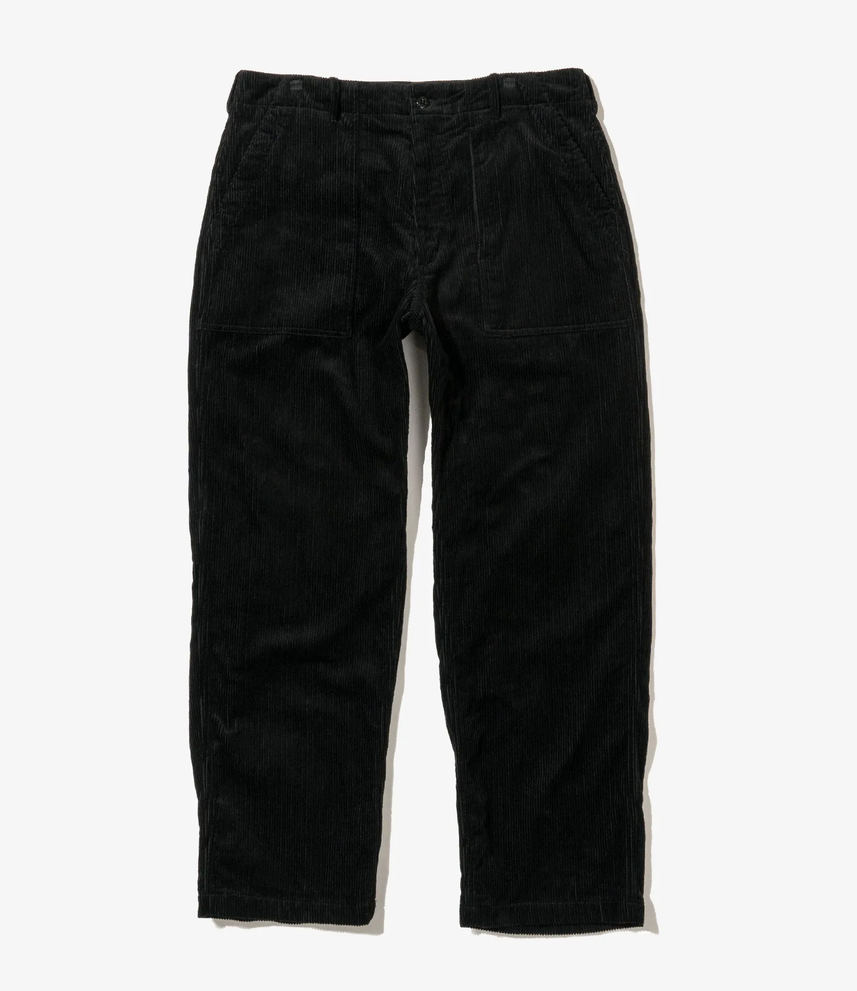 Engineered Garments Black 8W Corduroy Cotton Fatigue Pants