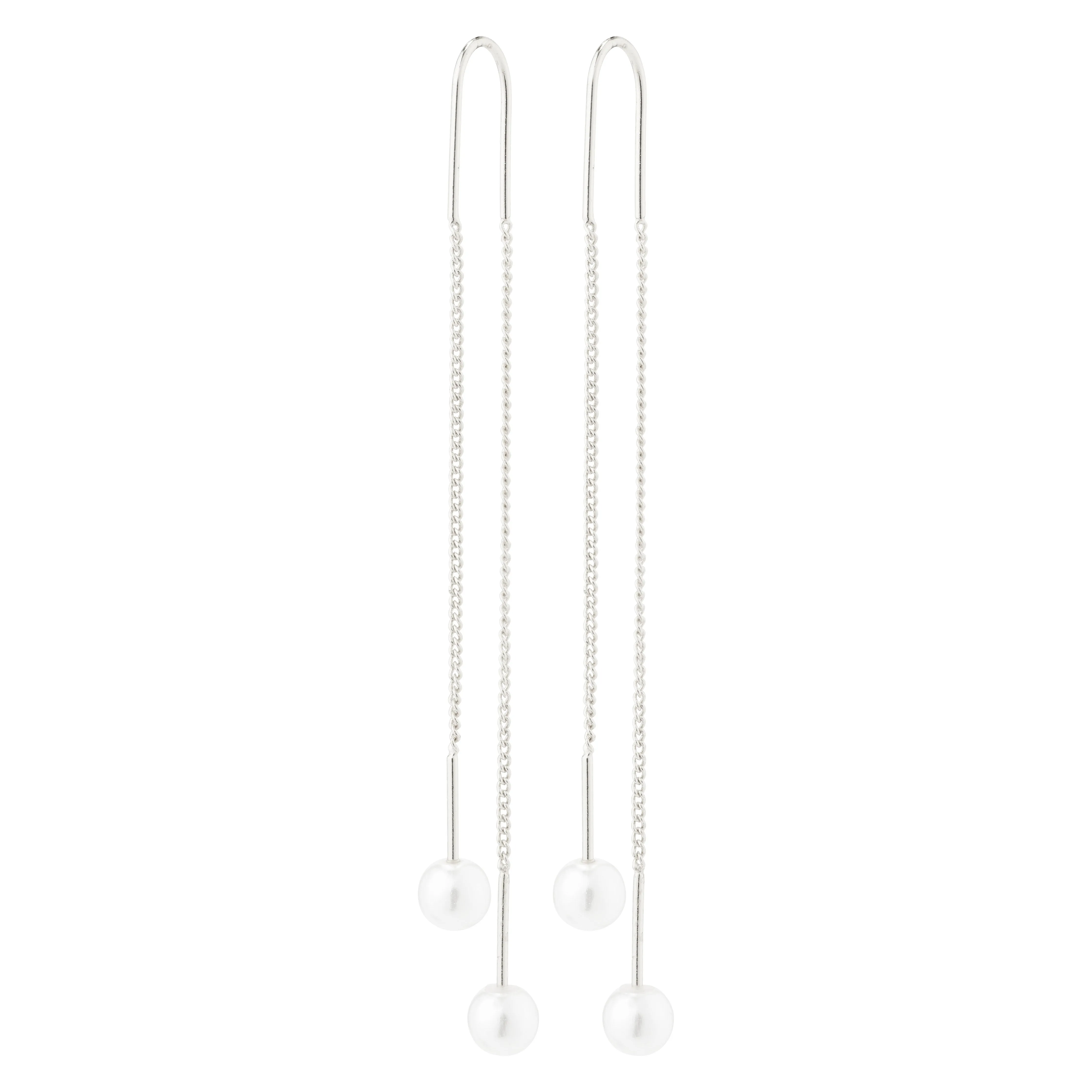 EUONIA pearl chain earrings silver-plated