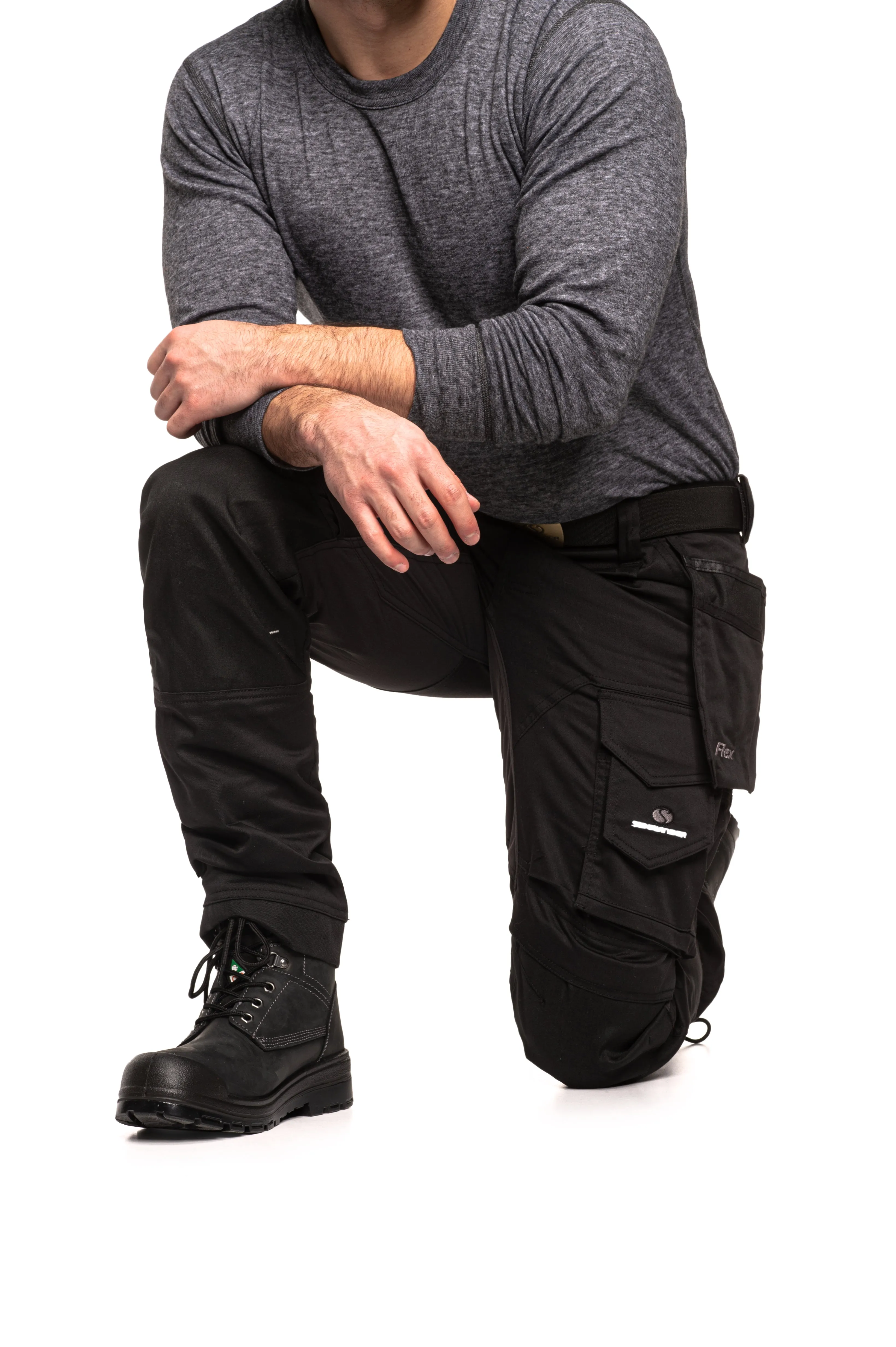 Men’s Flex Utility Work Pants with Holster Pockets - P791BLK | Buy 2, Save $20 - Limited Stock Available!