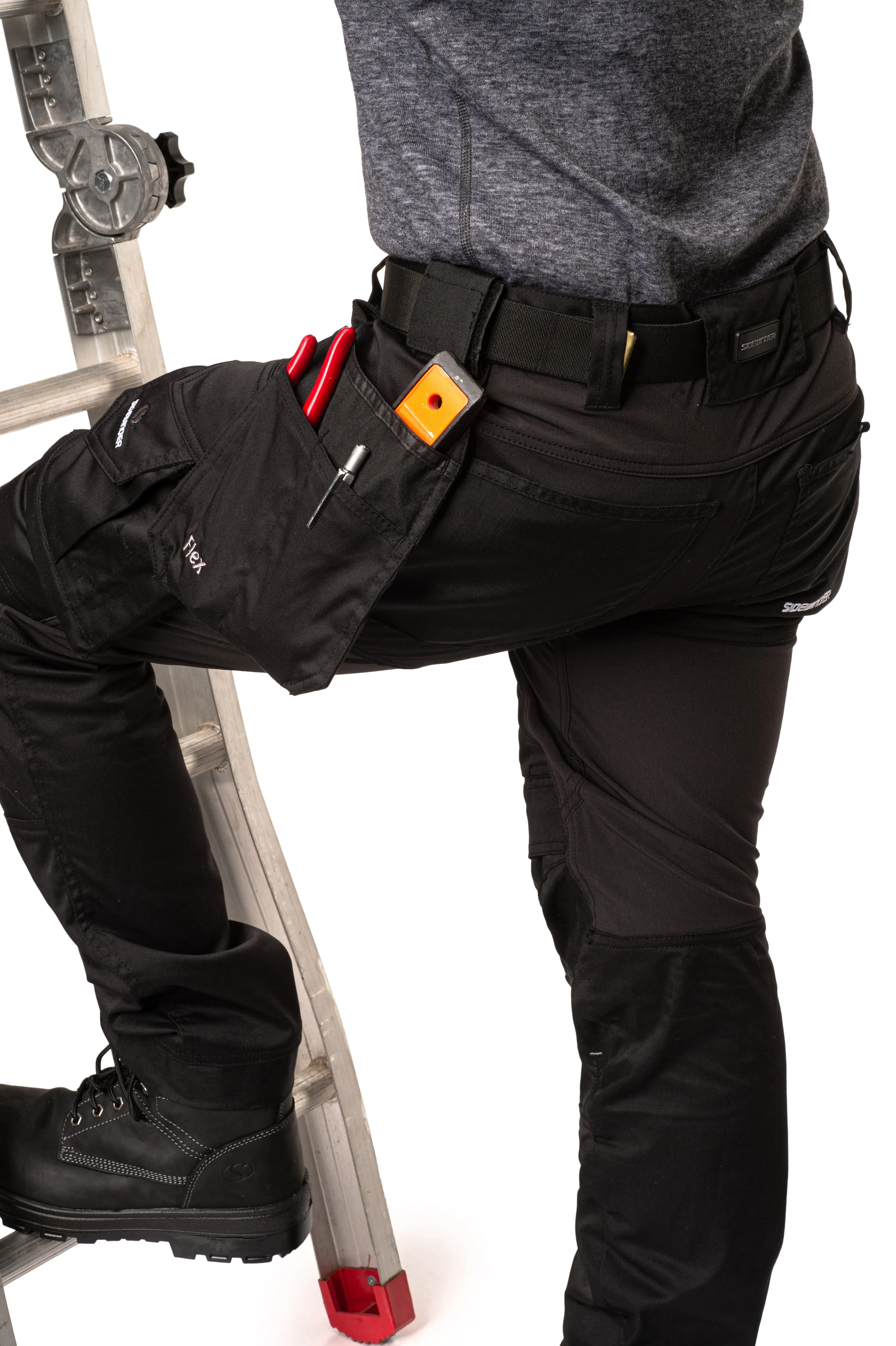 Men’s Flex Utility Work Pants with Holster Pockets - P791BLK | Buy 2, Save $20 - Limited Stock Available!