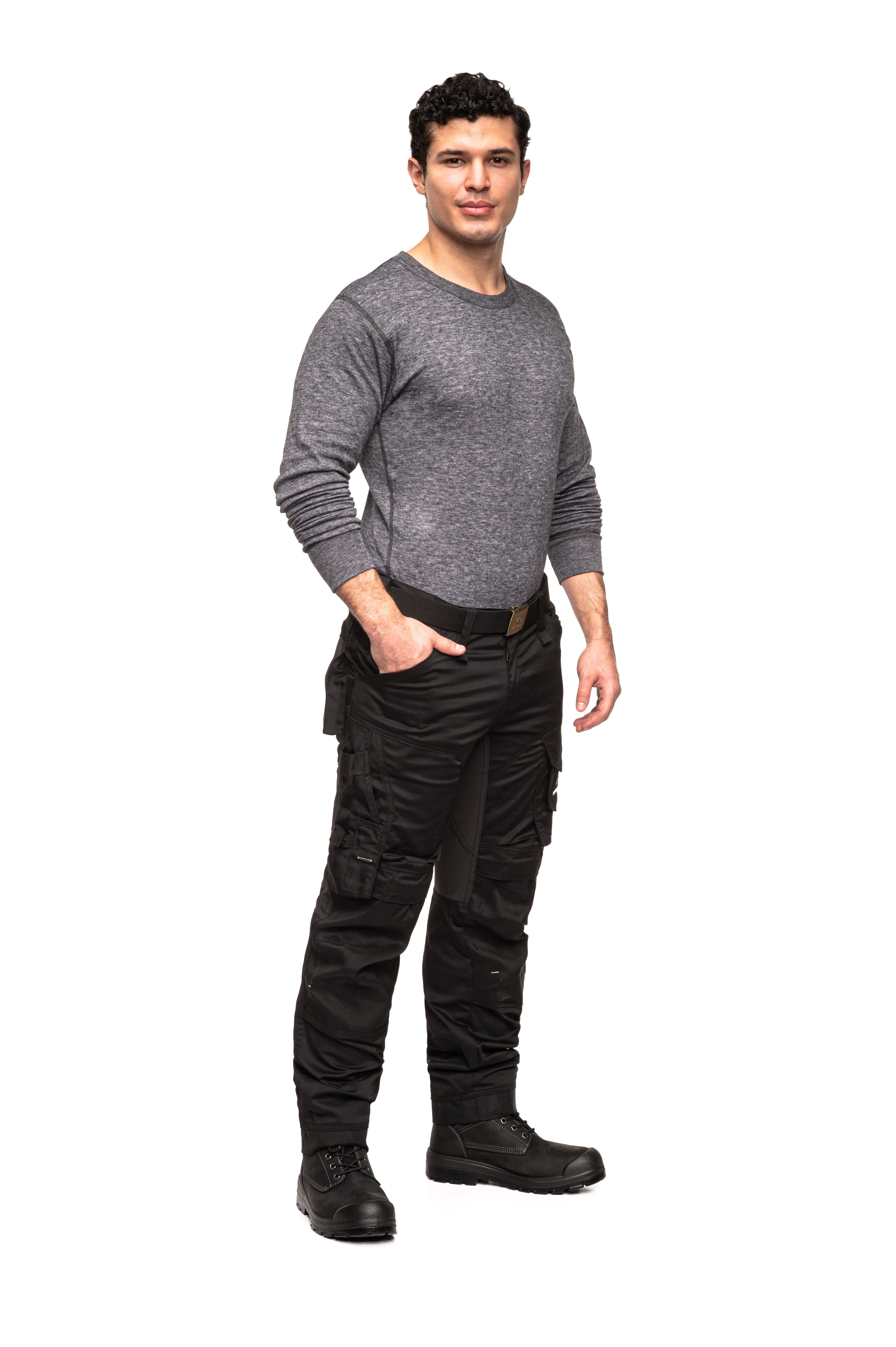 Men’s Flex Utility Work Pants with Holster Pockets - P791BLK | Buy 2, Save $20 - Limited Stock Available!