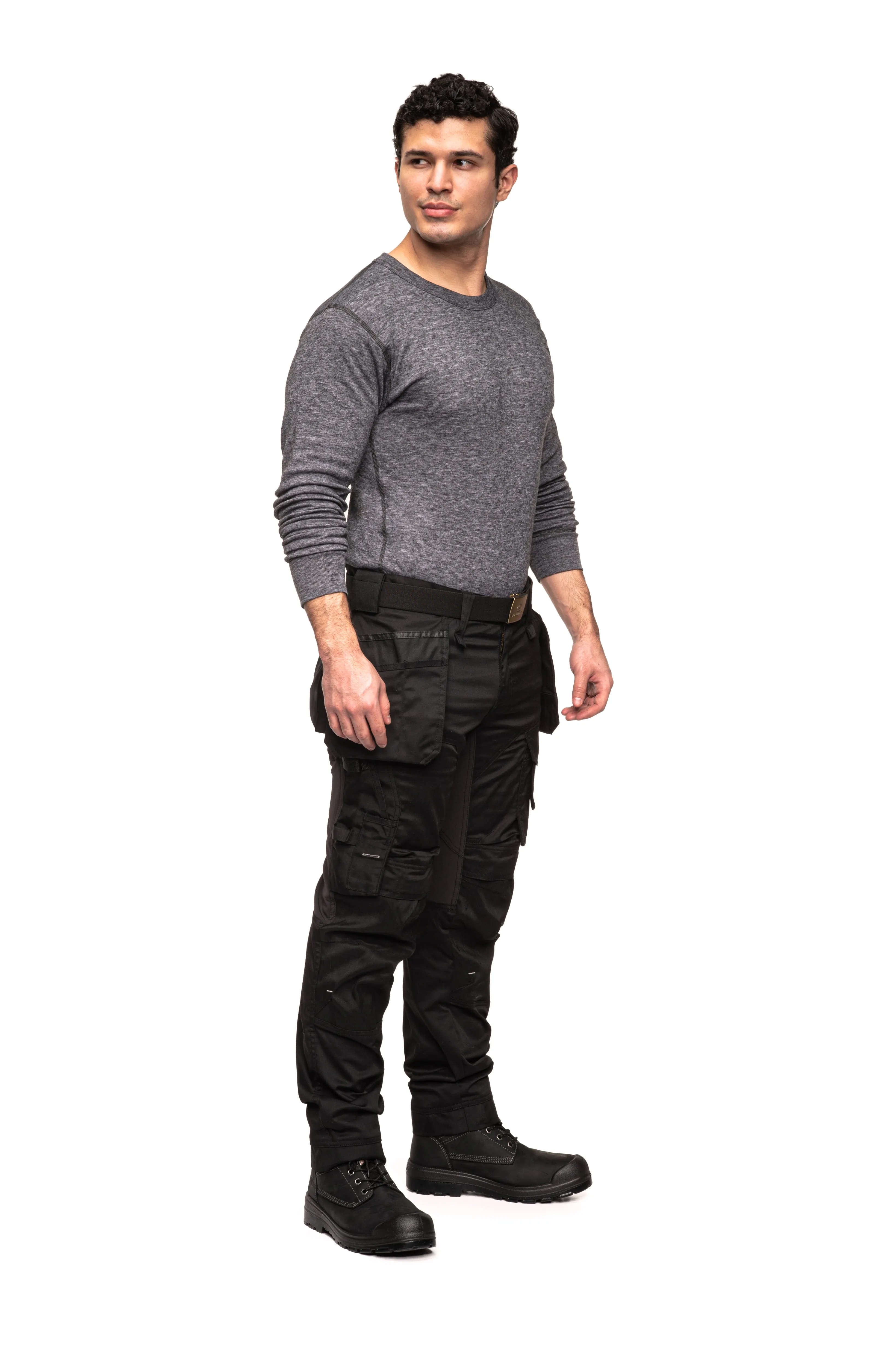 Men’s Flex Utility Work Pants with Holster Pockets - P791BLK | Buy 2, Save $20 - Limited Stock Available!