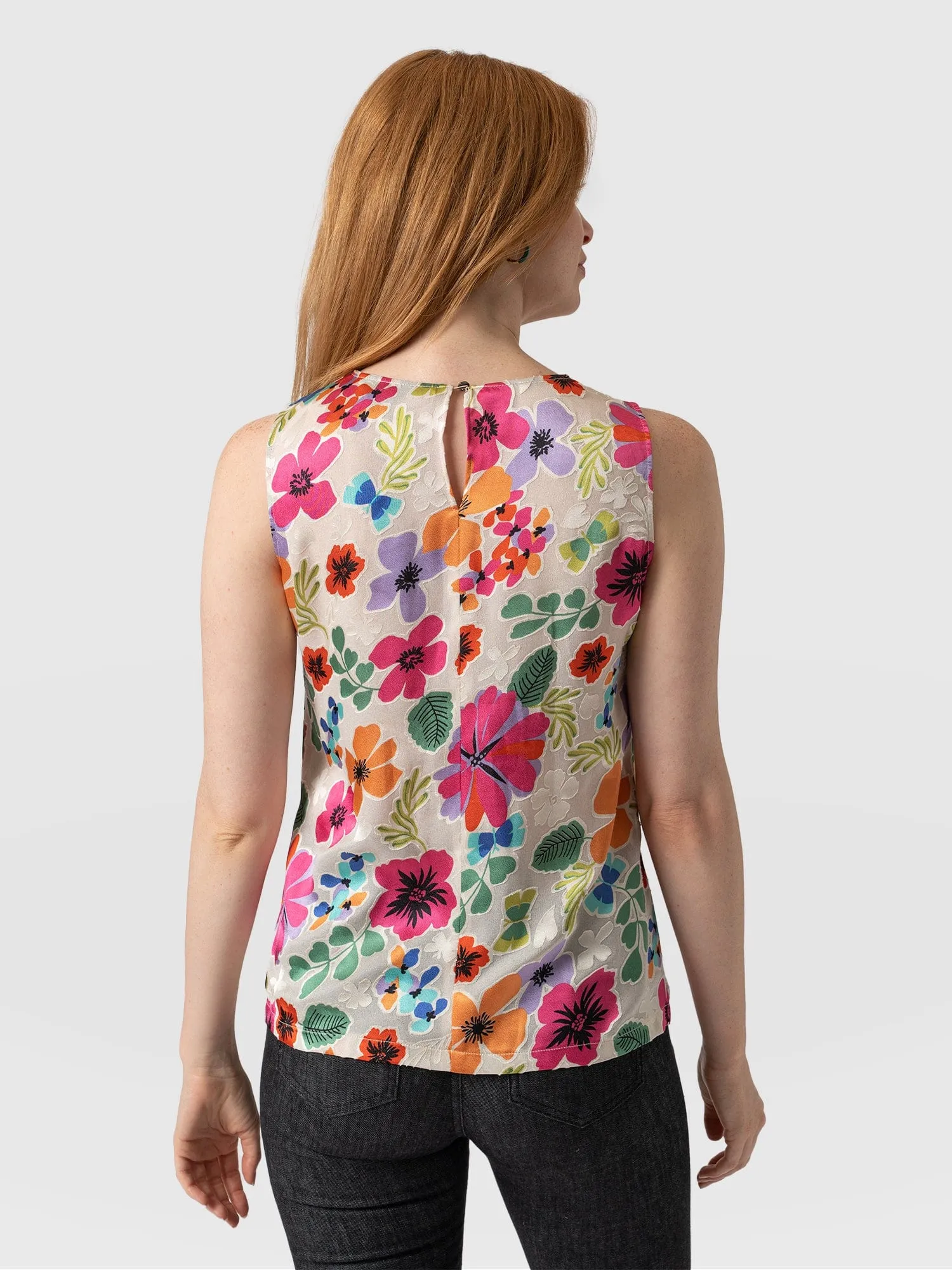 Florence Tank - Beige Pop Floral