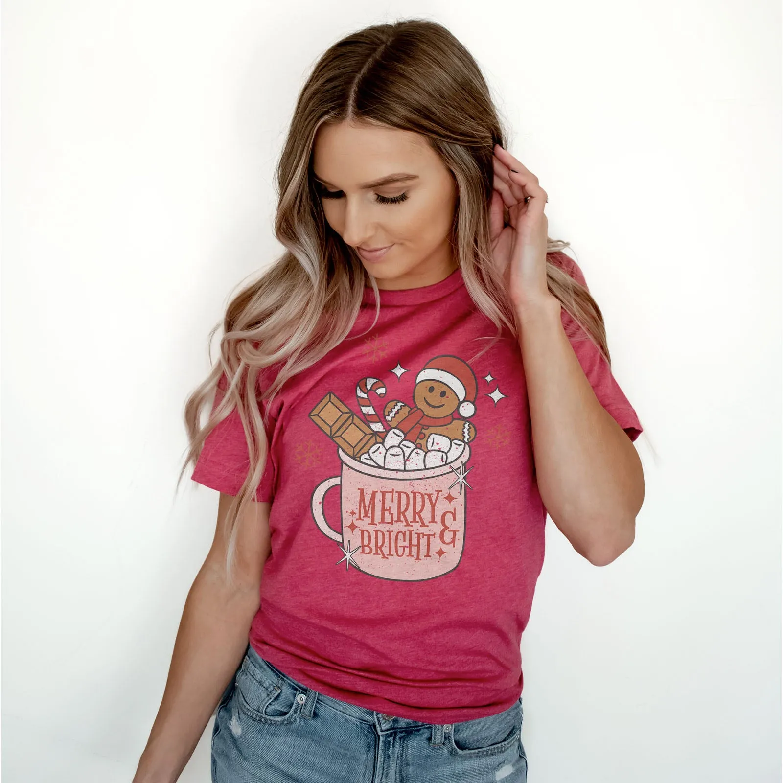 Gingerbread Merry and Bright Tee