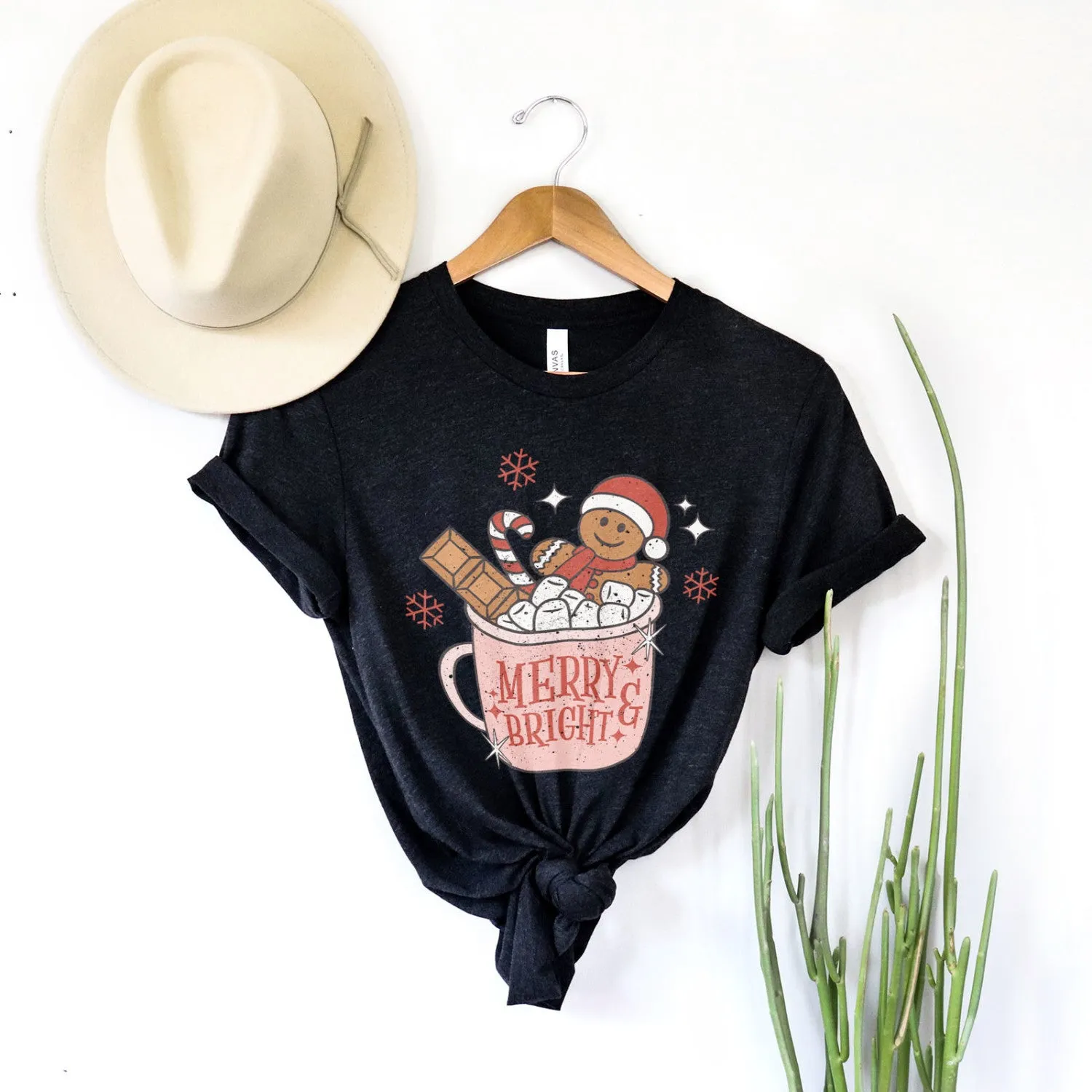 Gingerbread Merry and Bright Tee