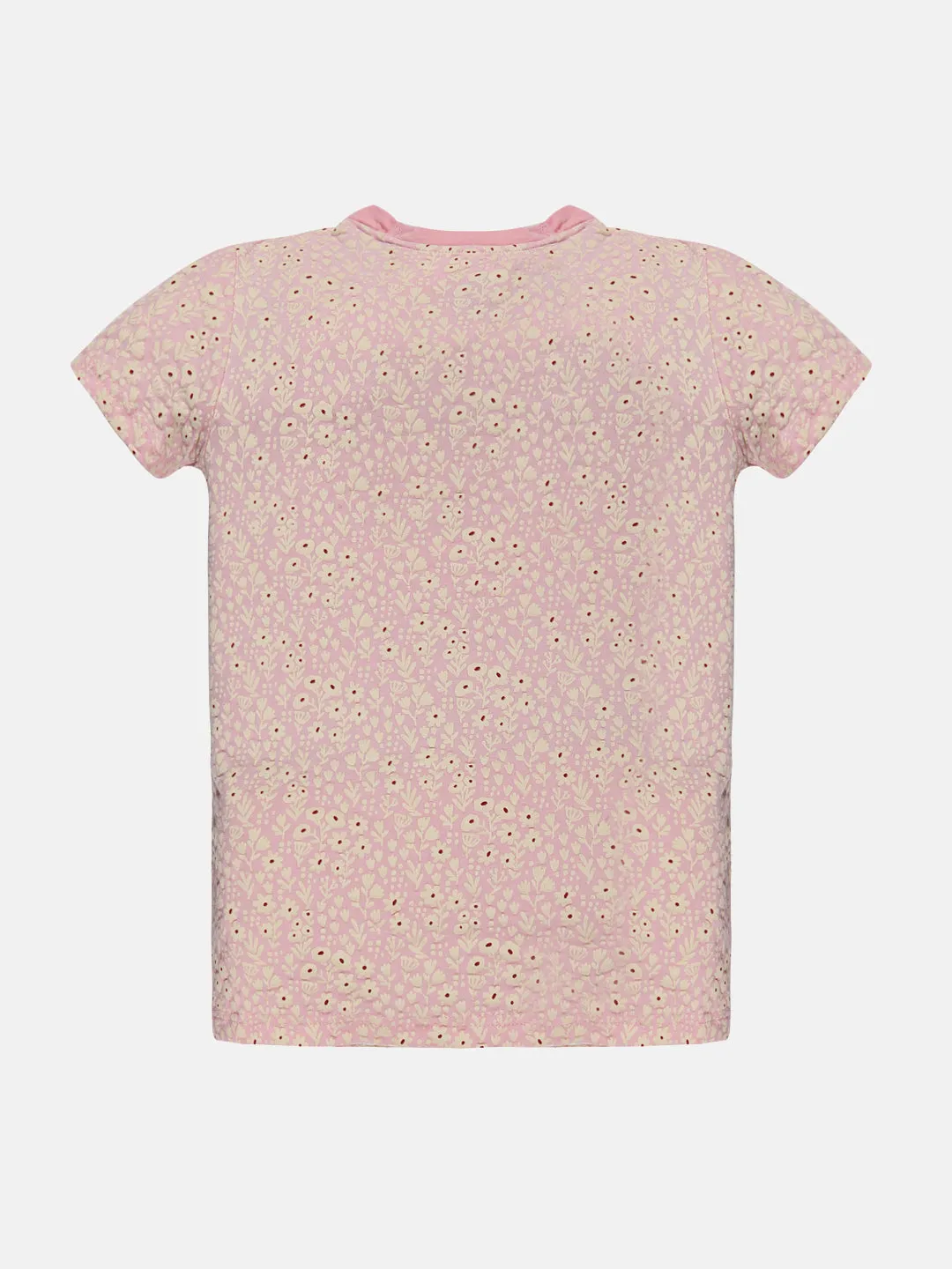 Girls AOP Round Neck Tee