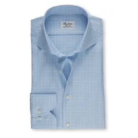 Glen Checked Shirt | Light Blue