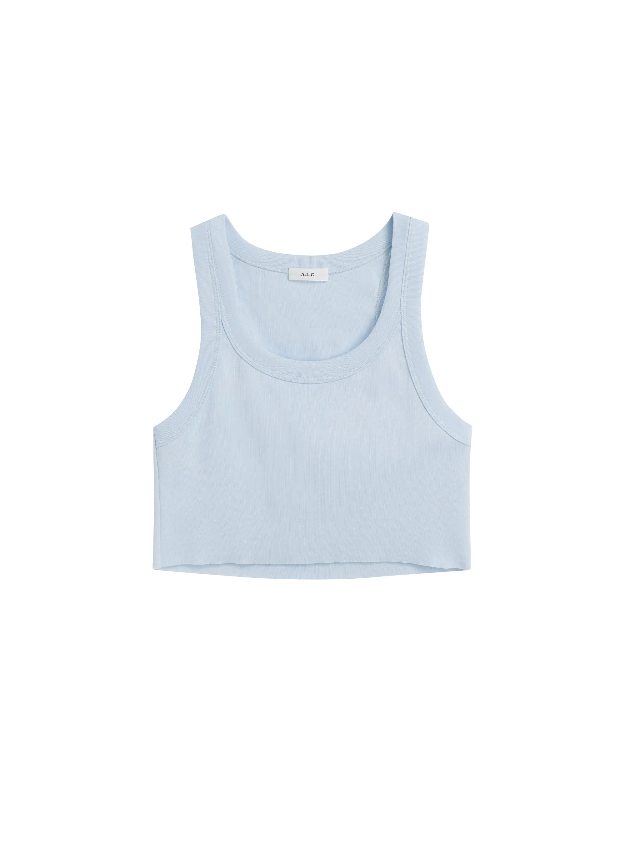 Halsey Cropped Cotton Rib Tank