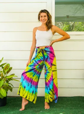 Hand Dyed Palazzo Wrap Pants